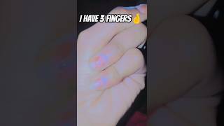 Wait.. I have 3 fingers?! 🤯#shorts #youtubeshorts#viralshorts#illusion #mindblowing#trending#shock