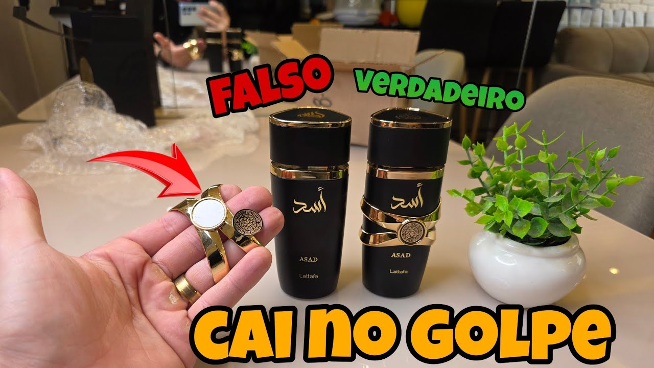 FUI ENGANADO!! Perfumes Árabes Asad ORIGINAL VS FALSO veja todas as DIFERENÇAS não CAIA NO GOLPE