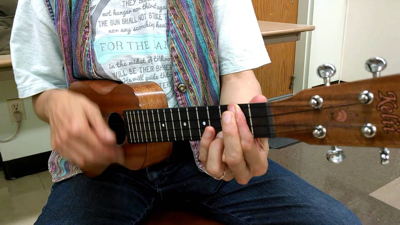 uke brown eyed girl strum YouTube