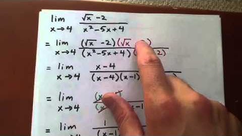 Limit using difference of squares pt 1