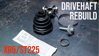 XR5 Turbo / ST225 driveshaft rebuild & CV boot replacement. Step by step by OEM Denied Performance