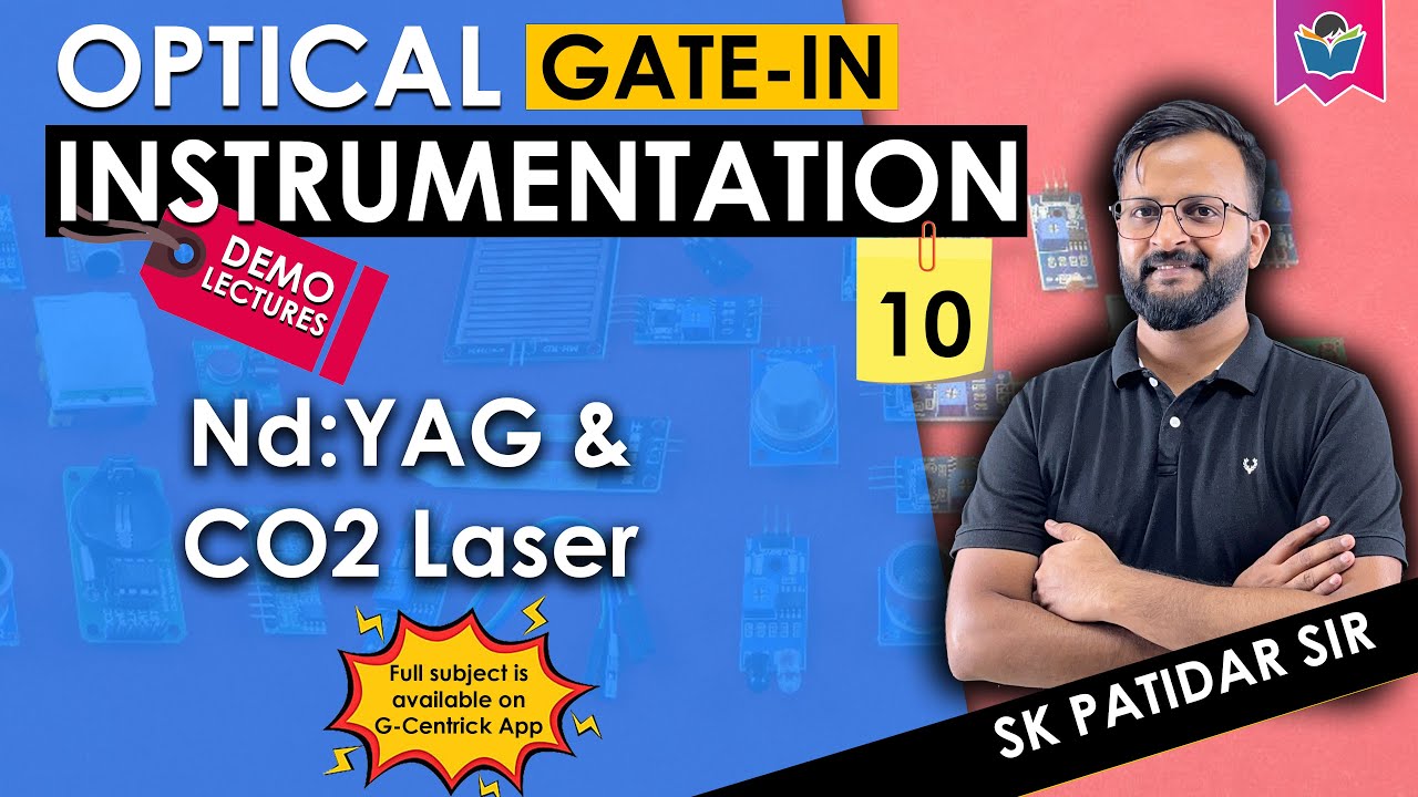 Lec 10 Nd:YAG and CO2 Laser | Optical Instrumentation for GATE #opticalinstrumentation