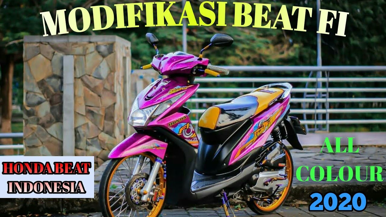 Modifikasi Motor Honda Beat All Colour Keren Abis YouTube