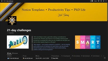 Hướng dẫn sử dụng 21-day challenge Notion template