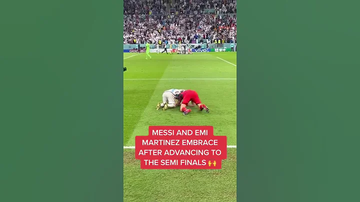 Messi shares moment with Goalkeeper Emi Martinez  ...