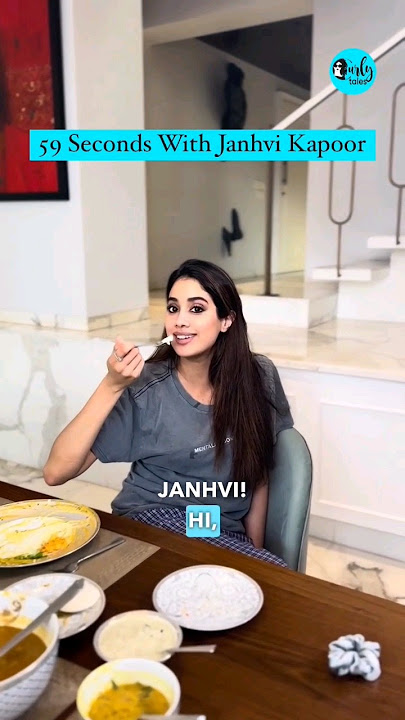 59 Seconds With Janhvi Kapoor | Curly Tales #shorts #janhvikapoor