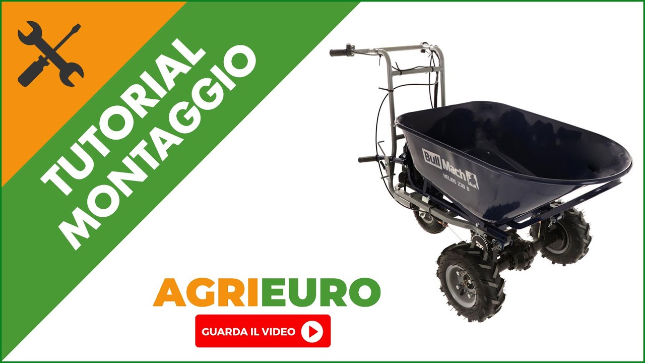 Motocarriola a batteria BullMach Helios 230 D: guida al montaggio del prodotto