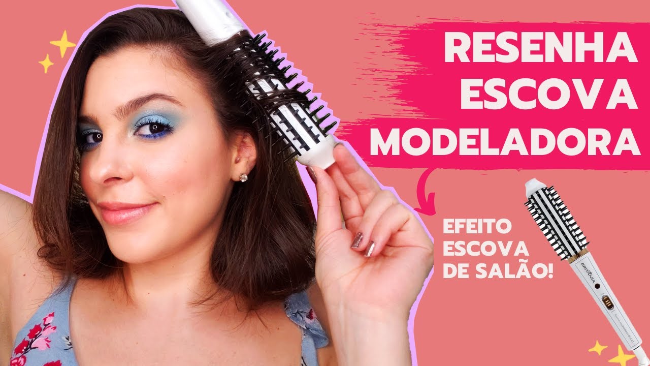 ESCOVA MODELADORA BRITÂNIA - ESCOVA DE SALÃO EM CASA!