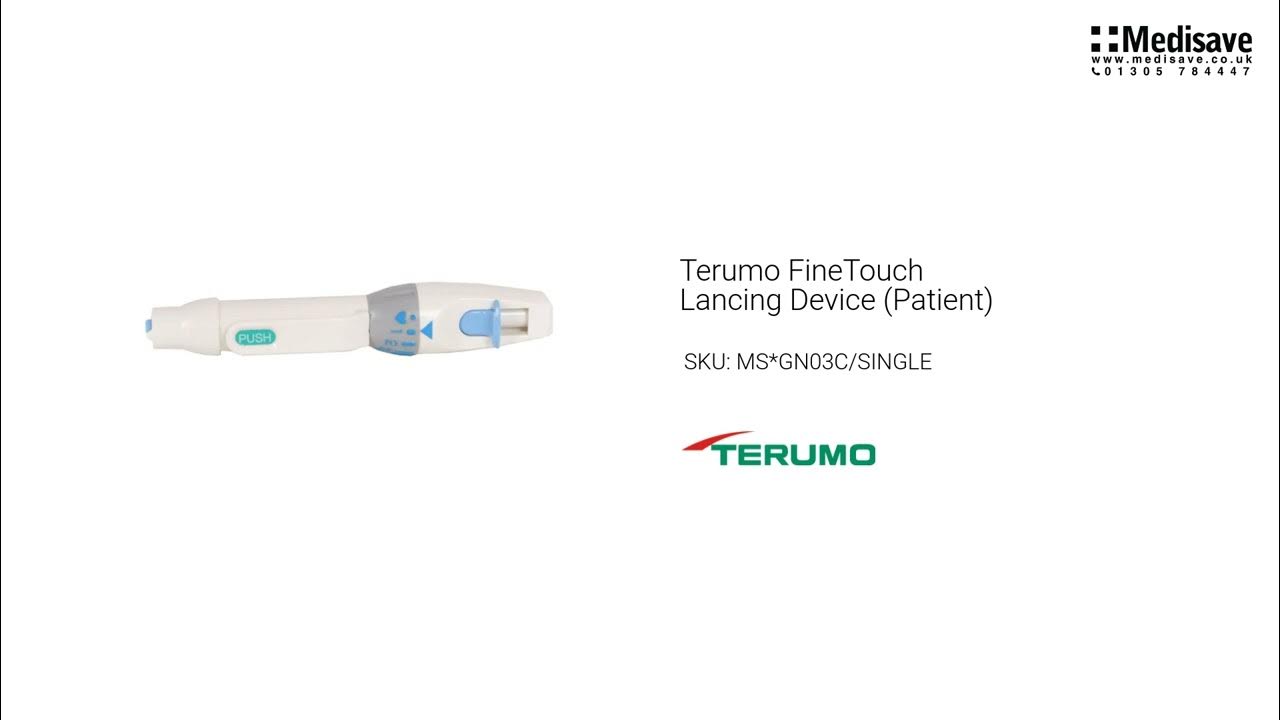 Terumo Lancing Device Patient MS GN03C SINGLE YouTube