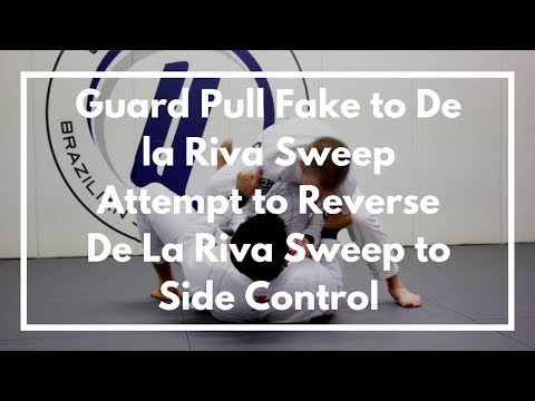 Guard Pull Fake to De la Riva Sweep Attempt to Reverse De La Riva Sweep to Side Cont