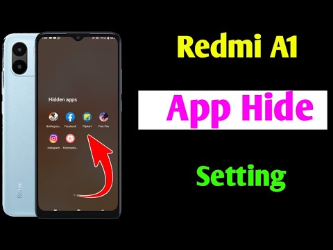 Redmi A1 App Hide Setting | Redmi A1 Me App Hide Kaise Kare | How To Hide Apps In Redmi A1