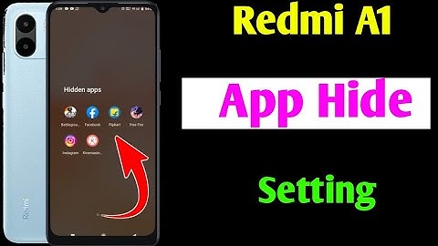 redmi A1 app hide setting | redmi A1 me app hide kaise kare | how to hide apps in redmi A1