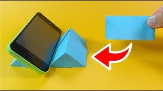 畳める 折り紙スマホスタンド Origami Folding Smartphone Stand Youtube