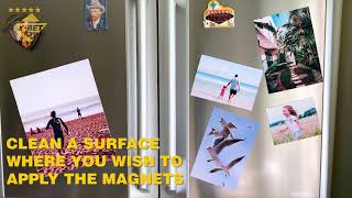 Macarrie 64 Pcs 4 x 6 Adhesive Magnetic Sheets Cuttable Magnetic Sheets  with Adhesive Backing Magnetic Paper Magnet Stickers Flexible Peel and  Stick