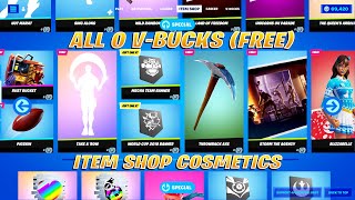 All 0 V-BUCKS(Free) Item Shop Cosmetics Showcase! Fortnite