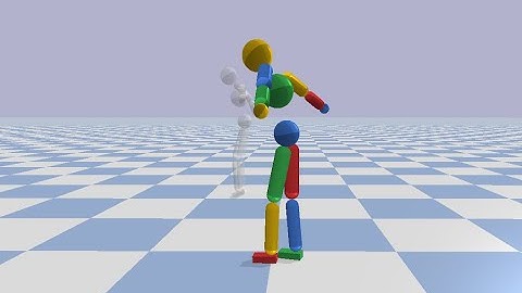 deep mimic humanoid3d backflip in PyBullet (re-trained policy)
