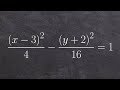 Learn how to graph a hyperbola