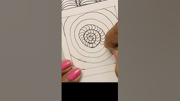 Draw Doodle Zentangle Pattern #shorts #doodle #doodleart #drawing