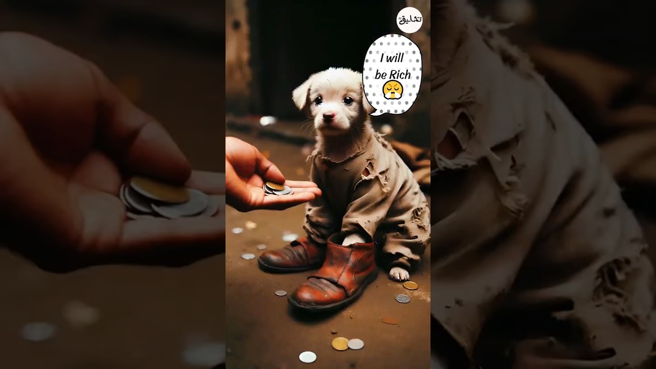 Poor Dog’s Journey from Tears to Triumph 🥟❤️ #poorpuppy