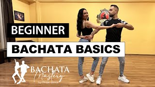 BACHATA BEGINNER BASIC STEPS TUTORIAL | Step by step with explanations and details!