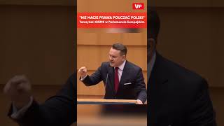 "NIE MACIE PRAWA POUCZAĆ POLSKI". Tarczyński GRZMI w Parlamencie Europejskim #shorts