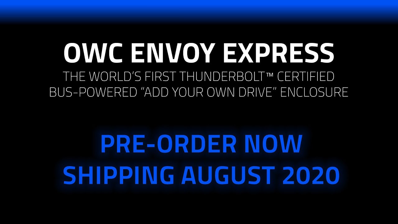 Boîtier SSD OWC Envoy Express Thunderbolt 3 M.2 NVME - Puissance
