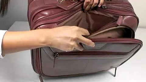 Ashwood Knightsbridge Italian Leather Business Trolley