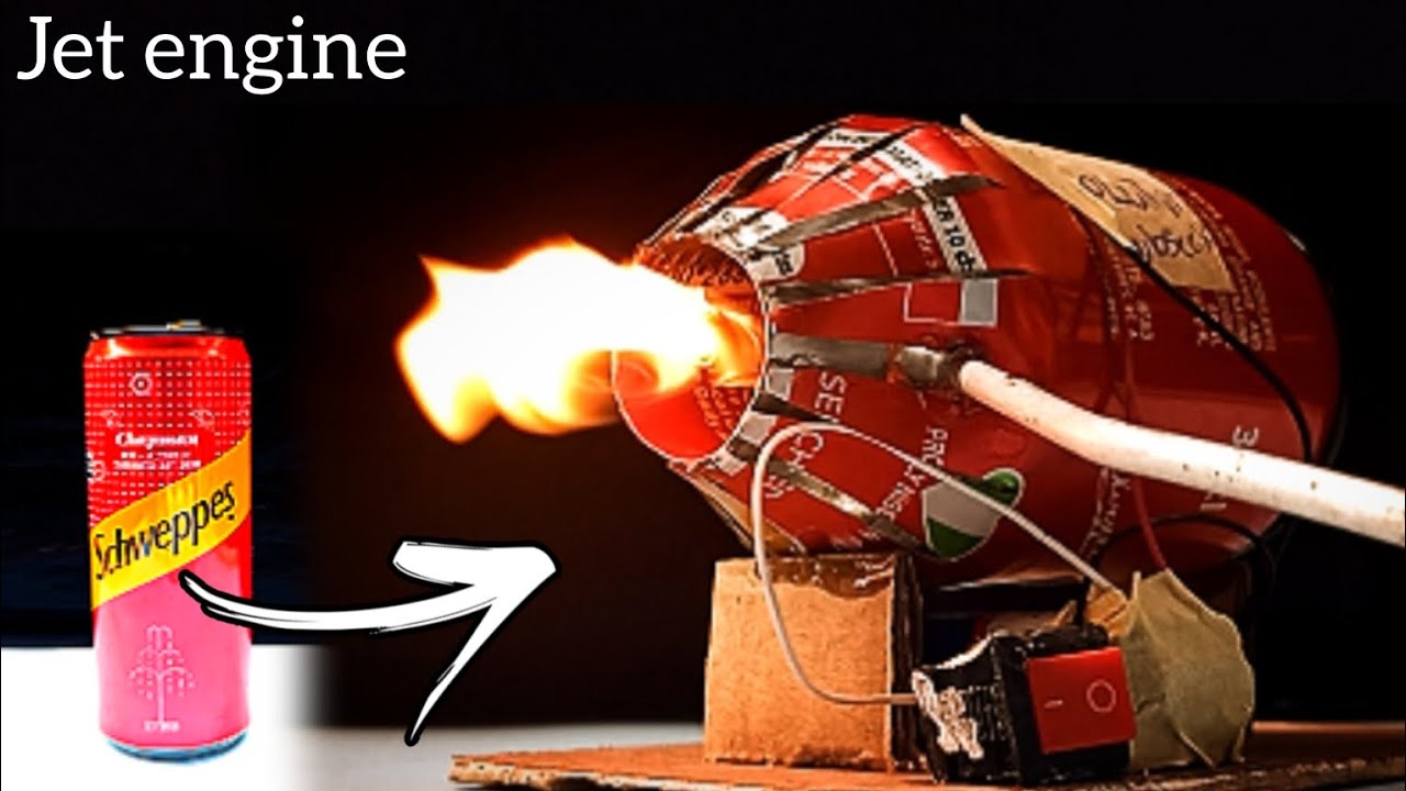 How to make a jet engine using soda can |diy jet engine | homemade mini ...