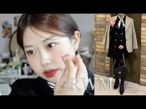 💍겨울결혼식 하객메이크업ㅣ트위드원피스입고 결혼식간 날💐