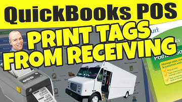 QuickBooks POS Print Tags From Receiving - Receive Product & Print Price Tag