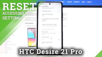 HTC Desire 21 Pro Accessibility - How to Activate High Contrast Text Function