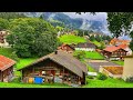 Wengen switzerland 4k  the most beautiful swiss villages  paradise on earth