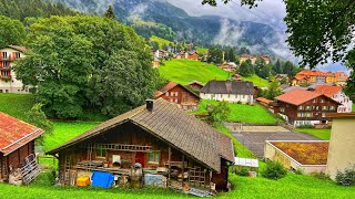 Wengen, Switzerland 4K - The most beautiful Swiss villages - Paradise on earth