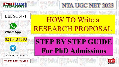 |HOW TO WRITE A RESEARCH PROPOSAL |STEP BY STEP GUIDE| #researchproposal #phdadmission #neteducation