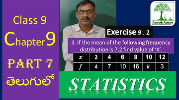 Class 9 statistics Exercise 9.2 problem no 3