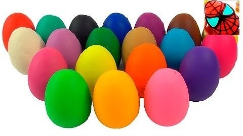 Learn Colors Kids with Many Play Doh Eggs Surprise Disney Princess Hello Kitty Minnie Mickey Mouse