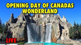 🔴 Live: Opening Day of Canadas Wonderland Theme Park #live #canadaswonderland