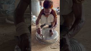 Amazing ancient rice cleaning machine