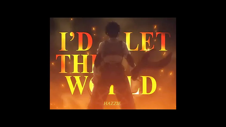 EREN AND MIKASA | I'D LET THE WORLD BURN - CHRIS GREY #aot #anime #edit #fypシ #viral #shorts