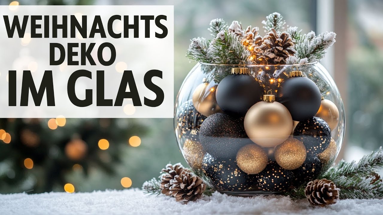 🎄Weihnachtsdeko im Glas – Einfache & geniale Ideen für eine magische Atmosphäre ✨