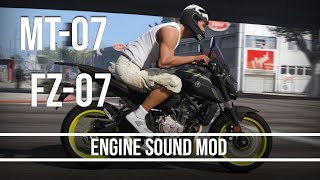 Yamaha MT-07 / FZ-07 Engine Sound Mod | FiveM - GTA 5 RP