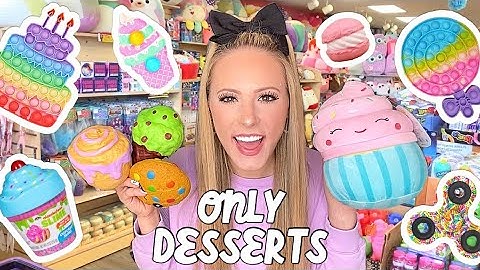 SHOPPING FOR DESSERT THEMED FIDGETS, SLIMES, & SQUISHMALLOWS AT LEARNING EXPRESS 🍰🍪🍩🍭🍬🥧