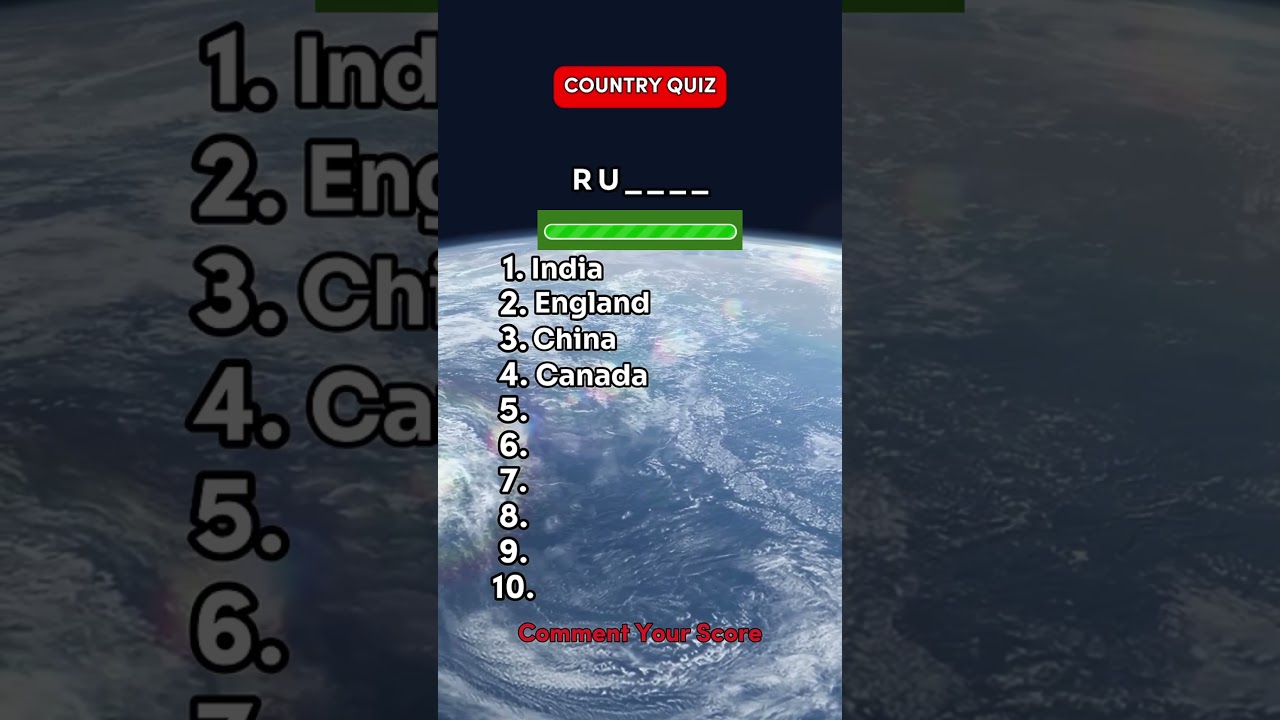 Guess the Country by First 2 Letters 🌍 | Country Quiz 