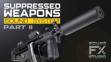 Suppressed Weapons and Ammunition Casings Sound System Demonstration - Part II for UE4
