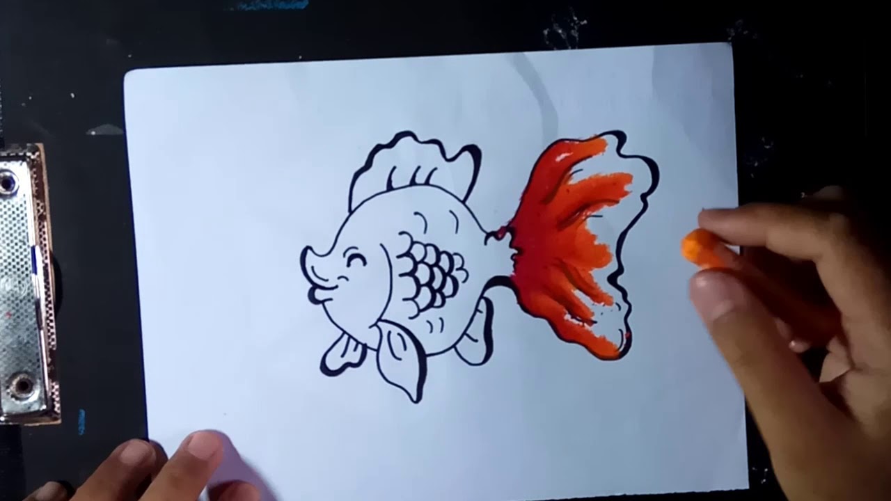  Cara  menggambar  Ikan MUDAH  YouTube