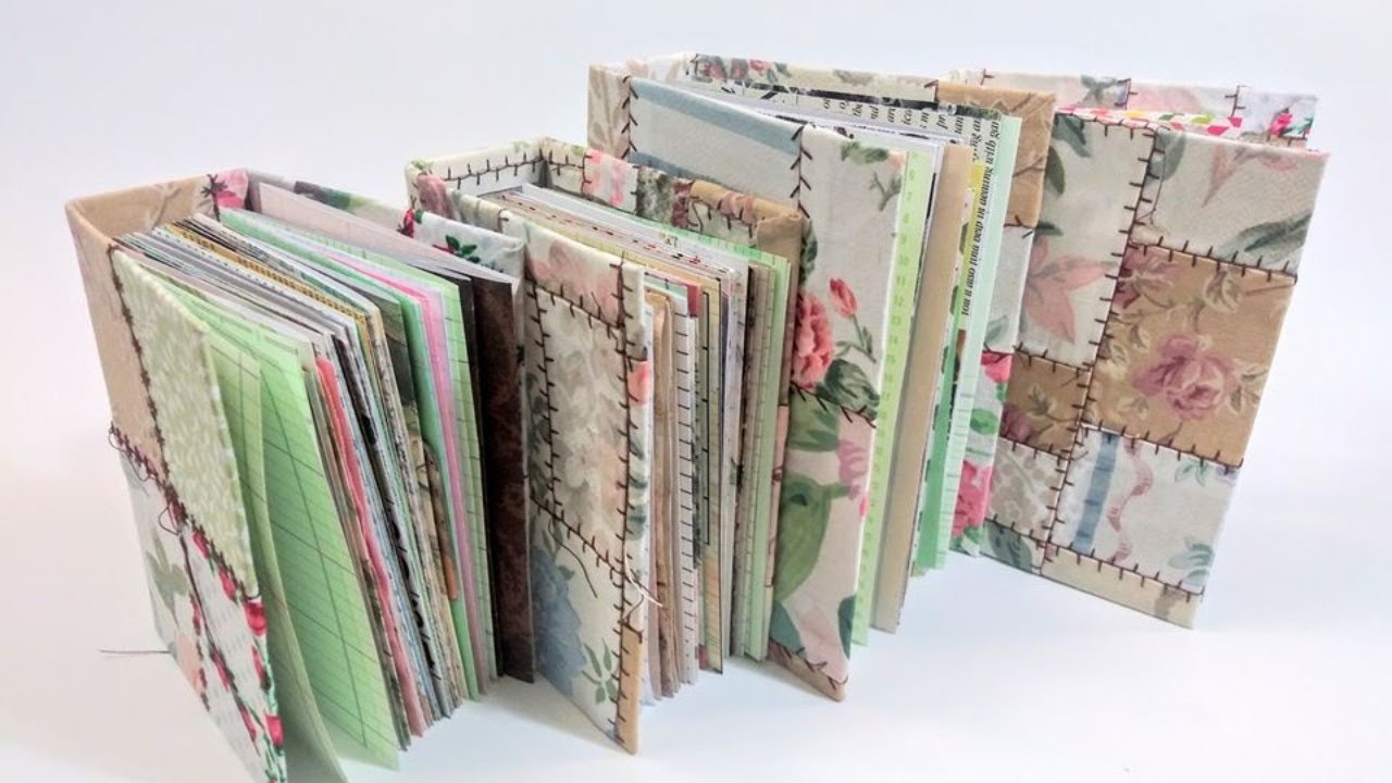 Working on Mini Junk Journals #64-69 - YouTube