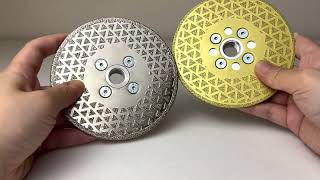 RedhawkPro Gold Vacuum Brazed Diamond Grinding Wheel - Heavy Duty Full-Star Disc for Concrete