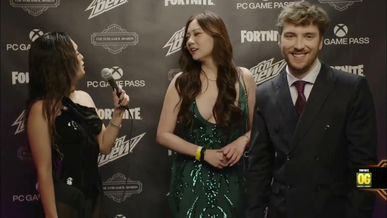 fanfan red carpet interview Streamer Awards 2024 YouTube