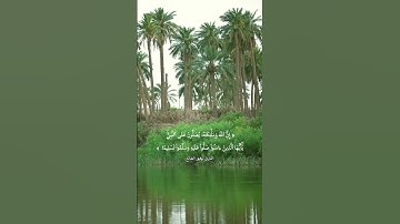 (إِنَّ اللَّهَ وَمَلائِكَتَهُ يُصَلُّونَ عَلَى النَّبِيِّ ...)‏‎ تلاوة رائعه  بصوت جميل ♡