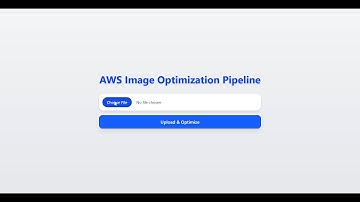 🎥 Project Demo: Image Optimization Pipeline on AWS